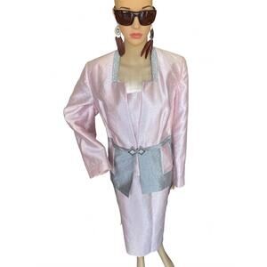 NEW LUXE ESPECIALLY YOURS women's two-piece bling set in pink